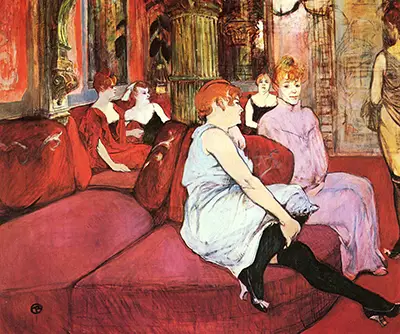 In Salon of Rue des Moulins Henri de Toulouse-Lautrec